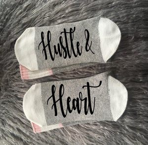 Goal Digger-Girl Boss-Motivational Quote-Self Made-Hustle and Heart-Inspirational Socks-Inspirational Gift-Entrepreneur-Entrepreneur Gift