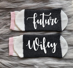 Engagement Gift-Future Wifey-Bride Gifts-Bride to Be Gift-Bridal Shower-Fiance-Bride Socks-Weddings Socks-Bride To Be-Wedding-Future Mrs