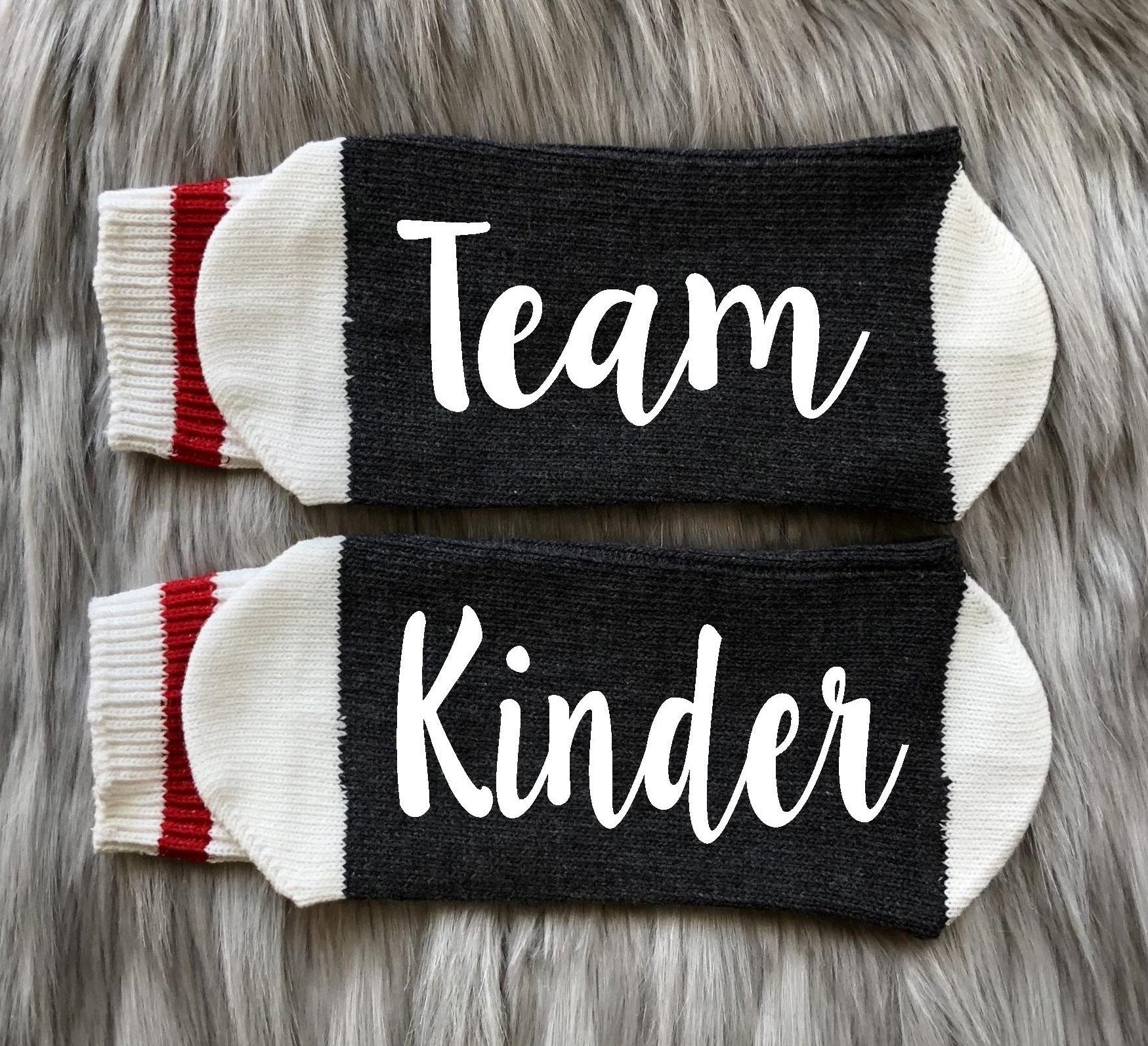 Team Kinder-Back to School-Teacher-Teacher Gifts-Teacher Appreciation-Teacher Socks-Gift for Teachers-Teacher Gift Ideas-First Day of School