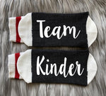 Team Kinder-Back to School-Teacher-Teacher Gifts-Teacher Appreciation-Teacher Socks-Gift for Teachers-Teacher Gift Ideas-First Day of School