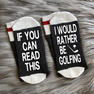 Shh Golf is On Socks