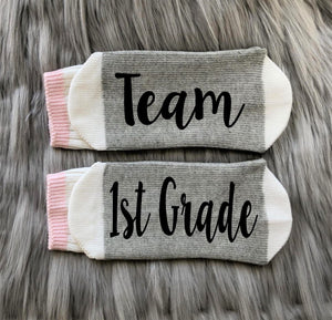 Team Kinder-Back to School-Teacher-Teacher Gifts-Teacher Appreciation-Teacher Socks-Gift for Teachers-Teacher Gift Ideas-First Day of School