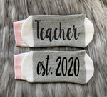 Teacher est 2020 Socks