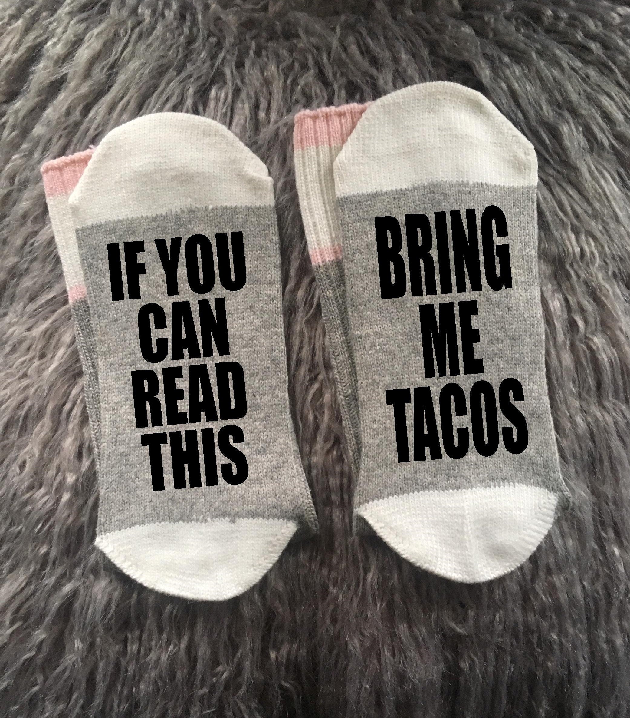 Tequila Por Favor-Tequila Socks-Cinco De Mayo-Tequila Gift-Taco Gifts-Taco Tuesday-Tacos and Tequila-Taco Sock-Gift for Her-Best Friend Gift