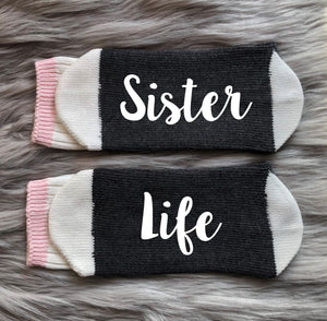 My Sister and I Talk Shit About You Socks